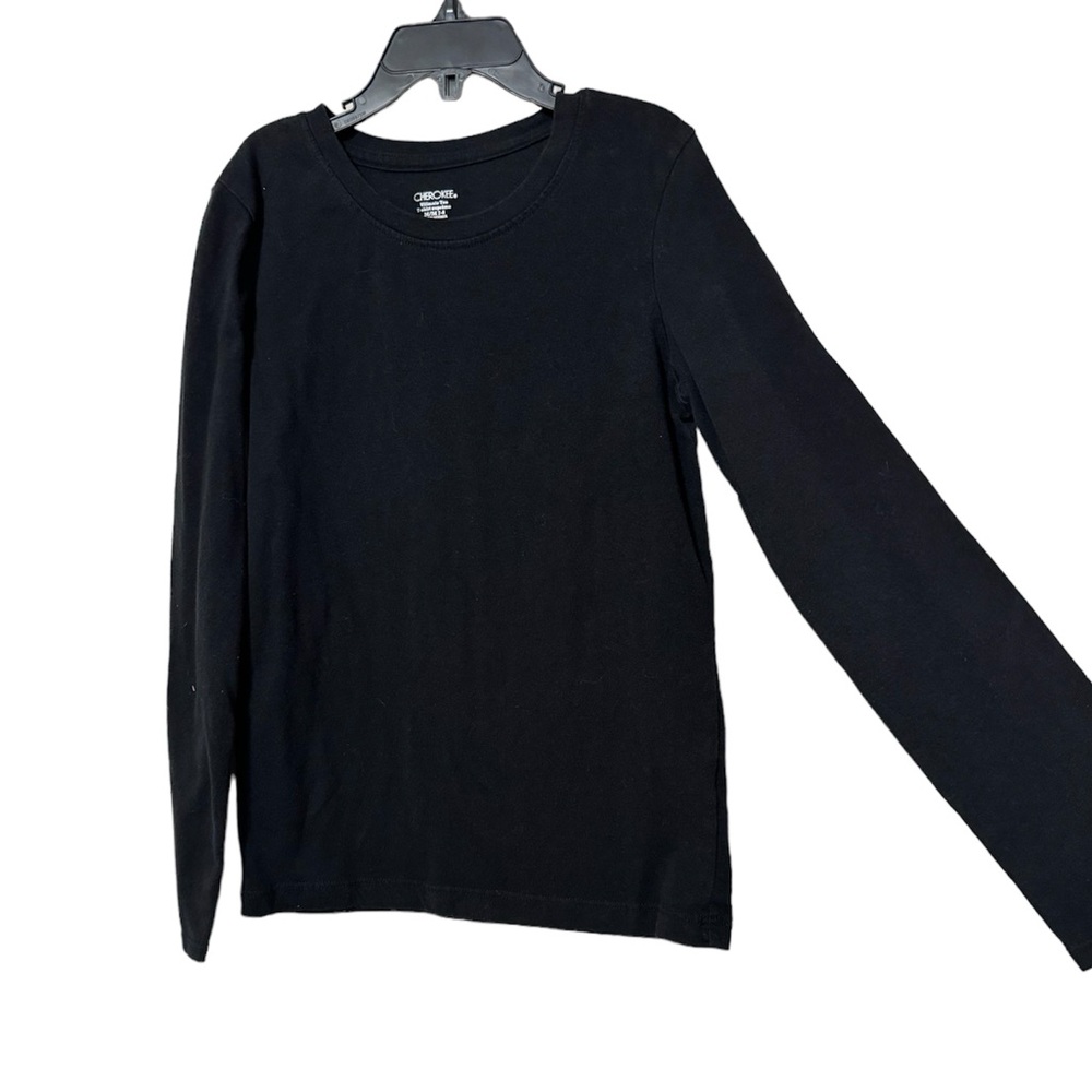 Cherokee Girls Black Long Sleeve Shirt Size 7/8